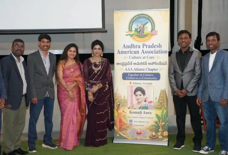 AAA అట్లాంటా చాప్టర్ మీట్ అండ్ గ్రీట్... అధ్యక్షురాలు, గ్లోబల్ యాంకర్ కోమలి ఔరా ఆధ్వర్యంలో సమావేశం  (10)