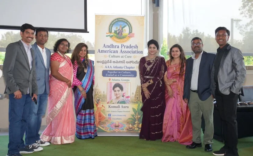 AAA అట్లాంటా చాప్టర్ మీట్ అండ్ గ్రీట్... అధ్యక్షురాలు, గ్లోబల్ యాంకర్ కోమలి ఔరా ఆధ్వర్యంలో సమావేశం  (5)