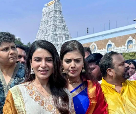 Samantha Seeks Tirumala Blessings Ahead of ‘Maa Inti Bangaram’ Release (4)