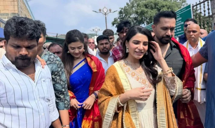 Samantha Seeks Tirumala Blessings Ahead of ‘Maa Inti Bangaram’ Release (3)
