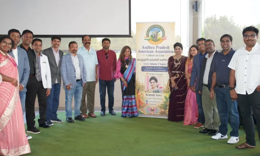 AAA అట్లాంటా చాప్టర్ మీట్ అండ్ గ్రీట్... అధ్యక్షురాలు, గ్లోబల్ యాంకర్ కోమలి ఔరా ఆధ్వర్యంలో సమావేశం  (6)