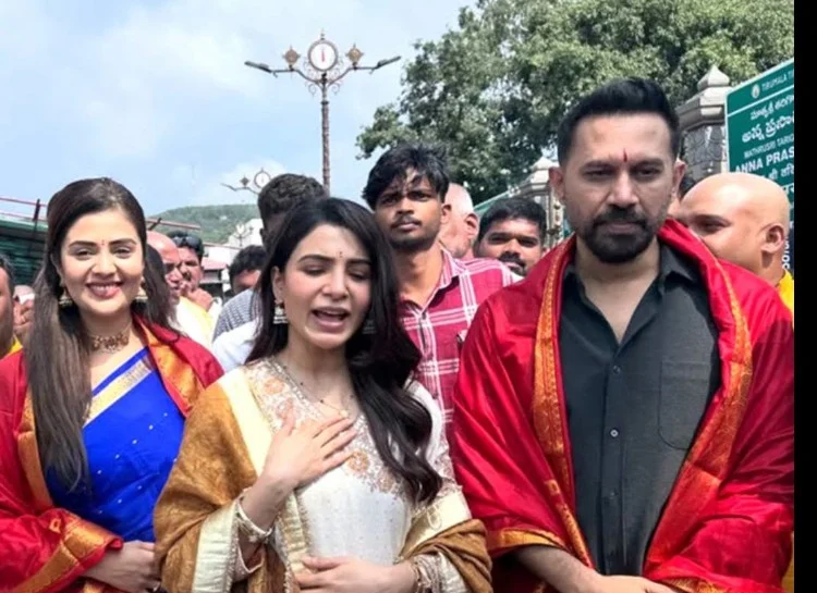 Samantha Seeks Tirumala Blessings Ahead of ‘Maa Inti Bangaram’ Release (5)