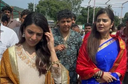 Samantha Seeks Tirumala Blessings Ahead of ‘Maa Inti Bangaram’ Release (7)