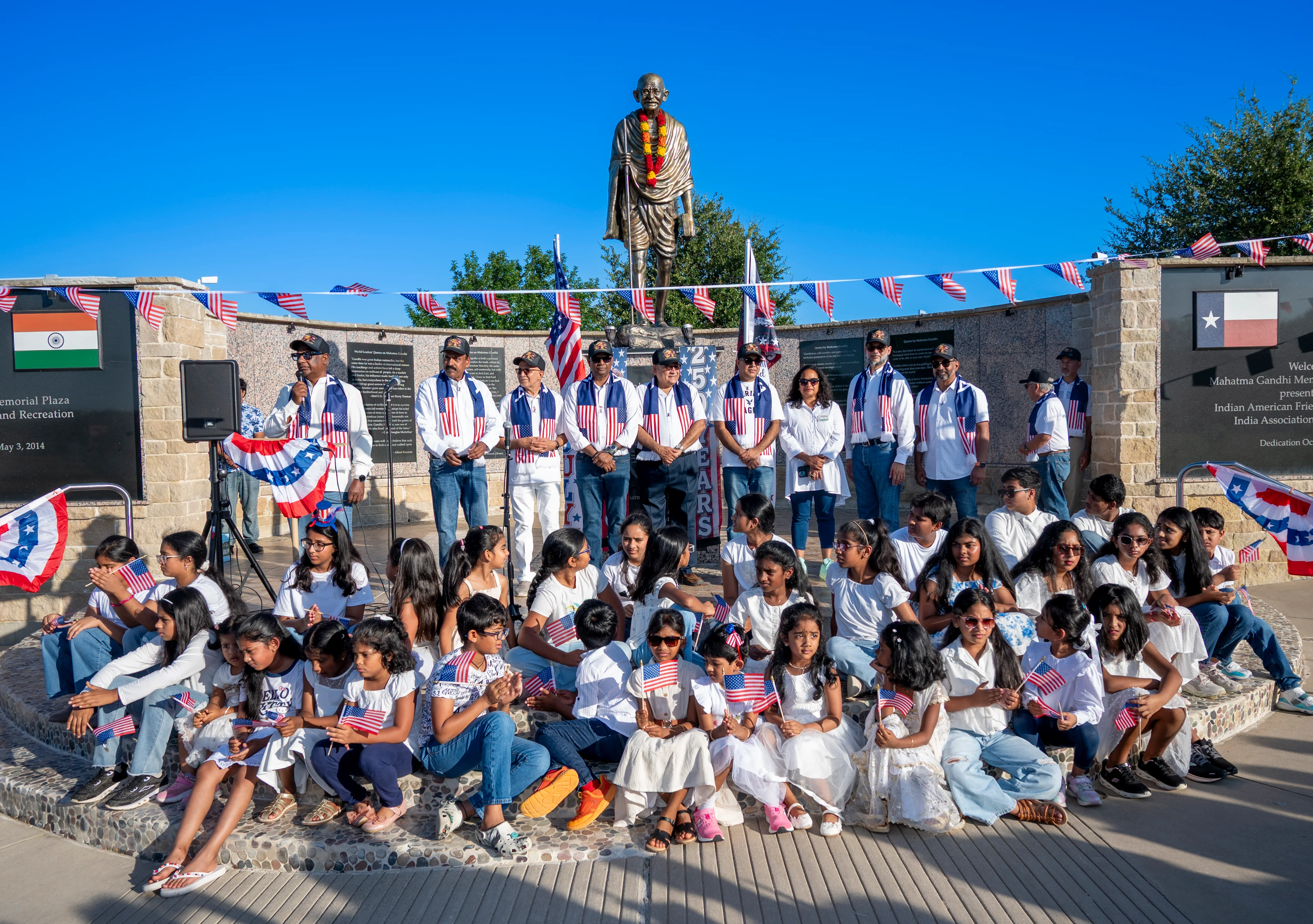 డాలస్‌లోని మహాత్మా గాంధీ మెమోరియల్ వద్ద వైభవంగా  అమెరికా 250వ స్వాతంత్య్ర వేడుకలు  (11)
