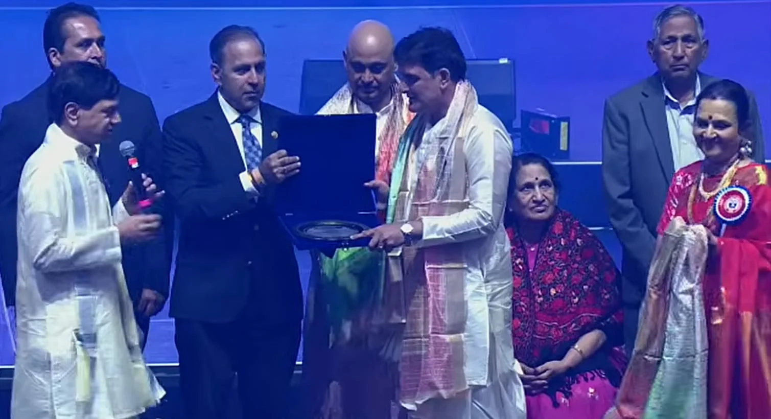 Flute Phani Honored with Distinguished Artist Award at Silicon Andhra Silver Jubilee Celebrations