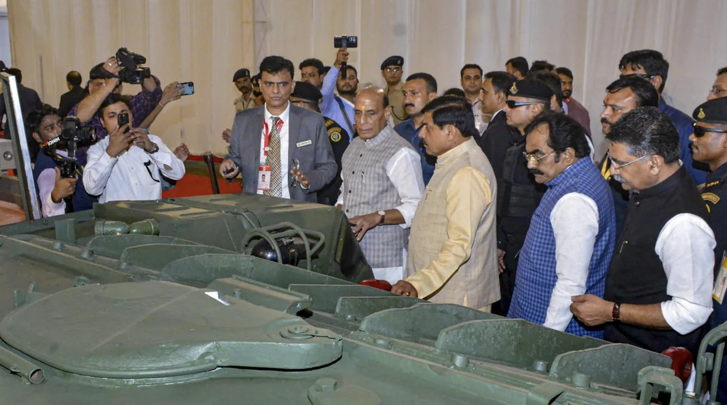 Rajnath Singh Lays Foundation for ₹472-Crore Tank Overhaul Facility in Jabalpur