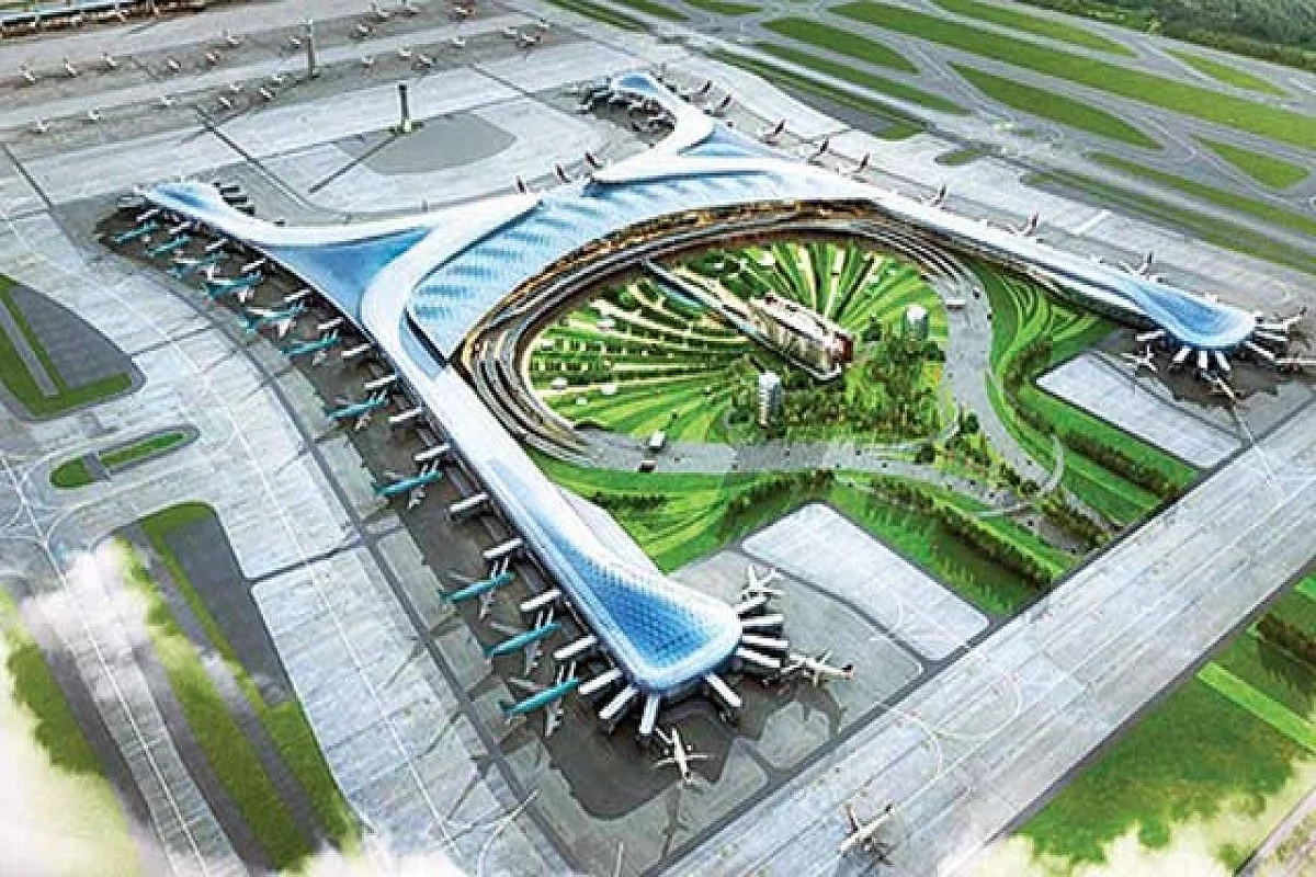 Flight Services Begin at Bhogapuram Airport.. Grand Welcome for First Flight!