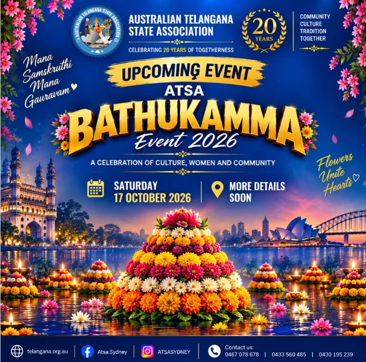 ATSA Bathukamma Event 2026 🇮🇳🇦🇺🌺