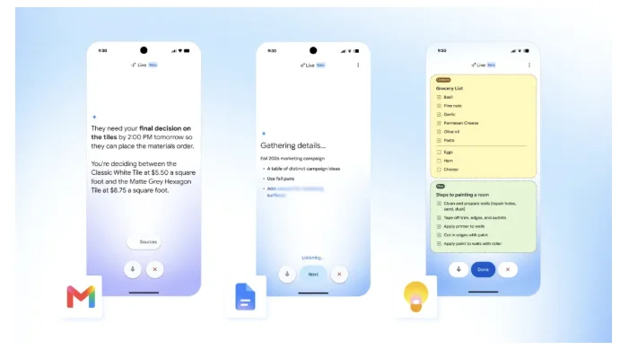 Google Gmail, Docs, Keepలో AI వాయిస్ ఫీచర్లు ప్రారంభం