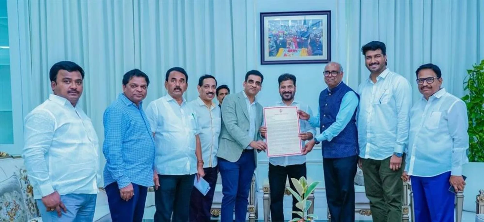 Inviting CM A. Revanth Reddy for ATA Conference 2026